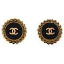 Chanel Clipon Button Earrings