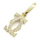 Cartier 2C Charm Diamond Pendant in 18K Yellow Gold