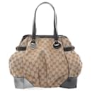 Bolso tote de lona GG de Gucci