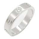 Bague Cartier Love en or blanc avec diamant