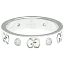 Gucci Icon White Gold (18K) Fashion Diamond Band Ring