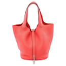 Bolso Hermes Picotin Lock PM en rosa - Hermès