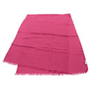 Gucci Pink Wool Silk Shawl