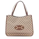 Bolso tote de lona GG Horsebit de Gucci