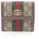 Portefeuille à rabat français Gucci Ophidia GG