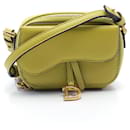 Sac à épaule en cuir vert Christian Dior