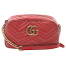 Bolso de hombro de cuero Gucci GG Marmont