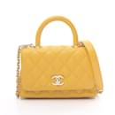 Chanel Coco Handle XXS Handbag in Yellow