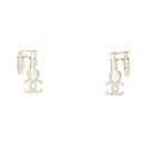 Boucles d'oreilles clous en plaqué or Chanel Coco Mark