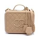 Chanel CC Filigree Matelasse Vanity Shoulder Bag