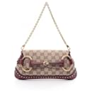 Gucci Horsebit GG Canvas Handbag