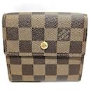 Portafoglio Elise Tri-fold Damier Louis Vuitton