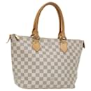 LOUIS VUITTON Bolsa Tote Saleya PM Damier Azur N51186 LV Auth 85043 - Louis Vuitton