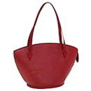 LOUIS VUITTON Epi Saint Jacques Borsa Shopping a Spalla Rossa M52277 LV Auth 85589 - Louis Vuitton