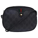 Bolso de hombro GUCCI GG Supreme Sherry Line PVC Negro Oro 156 02 066 Auth 85106 - Gucci