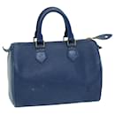 LOUIS VUITTON Epi Speedy 25 Handtasche Toledo Blau M43015 LV Auth 85451 - Louis Vuitton