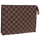 LOUIS VUITTON Damier Ebene Poche Toilette 26 Pouch N47543 LV Auth 85210 - Louis Vuitton