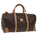 Sac Boston en toile Macadam CELINE en cuir PVC marron doré Auth 85836 - Céline