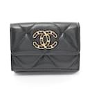 Chanel 19 Matelasse Tri-fold Wallet