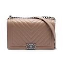 Chanel Boy Chanel Chevron V-Stitch Shoulder Bag