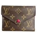 Louis Vuitton Monogram Portefeuille Victorine M41938 Fuchsia Tri-fold Wallet