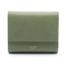 Celine Small Trifold Wallet in Khaki - Céline