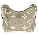 Louis Vuitton Crema Khaki Bicolore Monogram Empreinte CarryAll PM