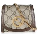 Cartera mediana de lona GG beige Blondie con cadena Gucci