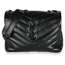 Borsa a catena Lou Lou Small in pelle matelassé nera Saint Laurent