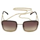 Square Chain Sunglasses - Chanel