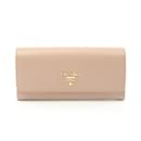 Prada Saffiano Bi-fold Long Wallet