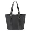 Fendi Zucchino Canvas Leather Tote Bag