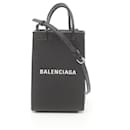 Borsa a spalla in pelle nera Balenciaga