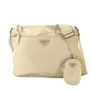 Sac à épaule Prada en beige désert