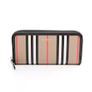 Burberry Icon Stripe Round Long Wallet