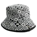 Schwarzer und weißer Bucket Hat von Louis Vuitton