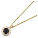 Collier en or jaune 18K Bvlgari avec diamant, onyx et coquillage - Bulgari