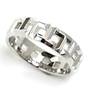 Tiffany K18WG White Gold T True Wide Ring - Tiffany & Co