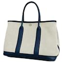 Hermes Tote Bag Garden TPM T Stamp Toile H Navy - Hermès