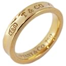 Tiffany Narrow K18YG Yellow Gold Band Ring - Tiffany & Co