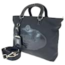 Prada Nylon Tessuto Logo Embossed 2-Way Handbag