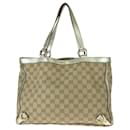 Bolso Tote Abbey de Lona/Cuero GG de Gucci