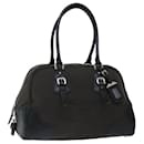 Borsa a mano Prada in tela marrone Auth Ac2884