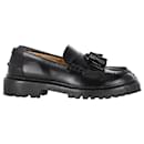 Isabel Marant Frezza 20mm Tassel Detail Loafers in Black Leather