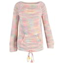 Chloé Loose Crochet-Knit With Pockets Sweater in Multicolor Cotton