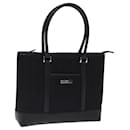 Balenciaga Hand Bag Canvas Black Auth Bs14696