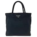 Prada Nylon Tessuto Triangle Logo Tote Bag