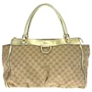 Gucci GG Canvas Leather Abbey Tote Bag