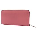 Hermes Azap Long Silk-in Pink Epsom Leather Long Wallet - Hermès