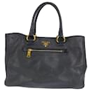 Prada Black Leather Tote Bag